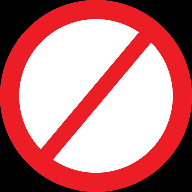 Create meme: ban icon, forbidding road signs, crossed-out circle