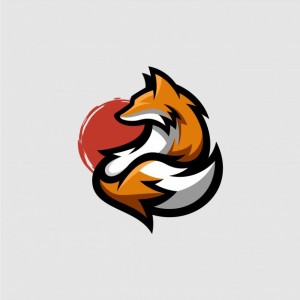 Create meme: drawing foxes, Fox logo