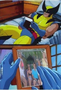 Create meme: x-men Wolverine, x-men 1992