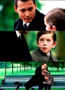 Create meme: Neverland meme, meme johnny Depp and the boy, meme with johnny Depp and the boy