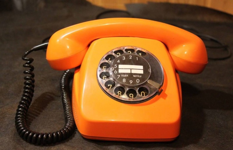 Create meme: The phone is orange, home phone number, telephone sets