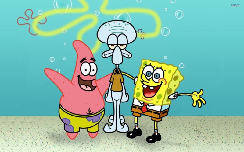 Create meme: spongebob Patrick, spongebob patrick squidward, Spongebob Squidward and Patrick