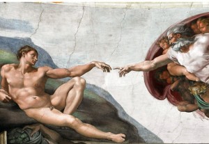 Create meme: picture, picture Michelangelo the creation of Adam, the creation of Adam