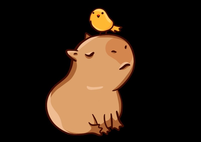 Create meme: capybara chibi, capybara picture, capybara stickers