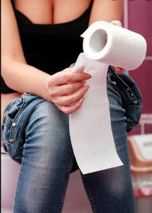 Создать мем: аллергия на туалетную бумагу у женщин, девушка с туалетной бумагой, диарея у девушки