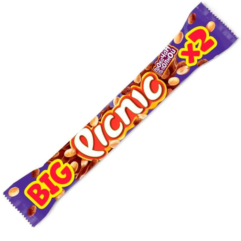 Create meme: picnic chocolate bar, picnic bar big 76g, picnic bar