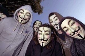 Создать мем: люди в маске гая фокса на рабочий стол, анонимусы толпа, anonymous