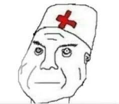 Create meme: Durka nurse, meme with Dr., Durka meme orderly pattern