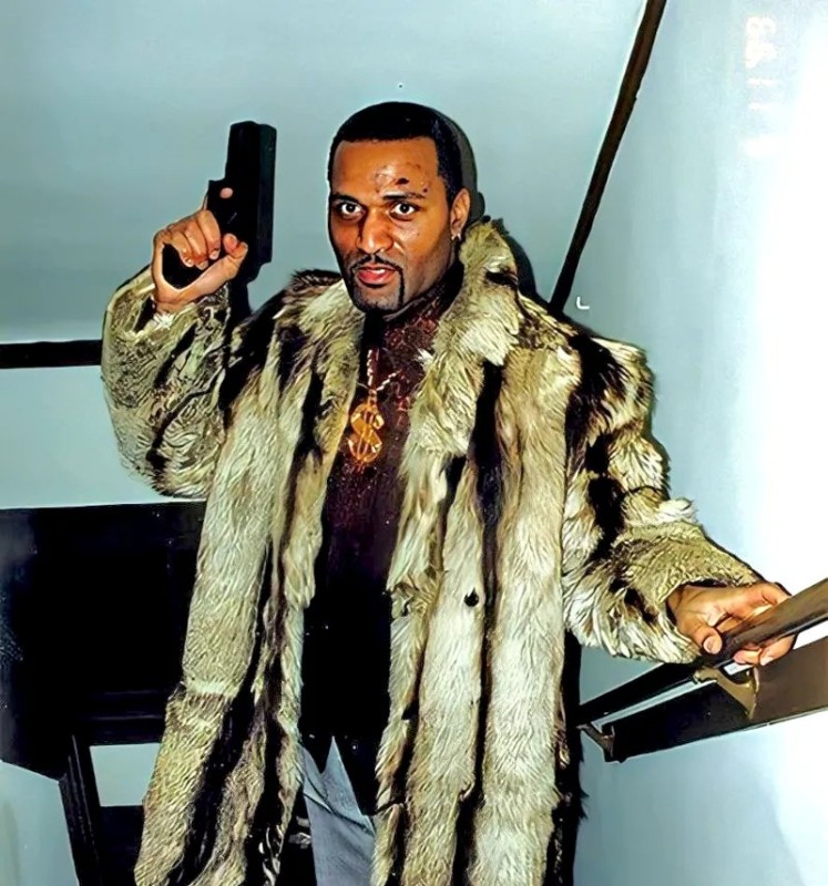 Create meme: Kanye West in a fur coat, Milton Wheeler Brother 2, a negro in a fur coat