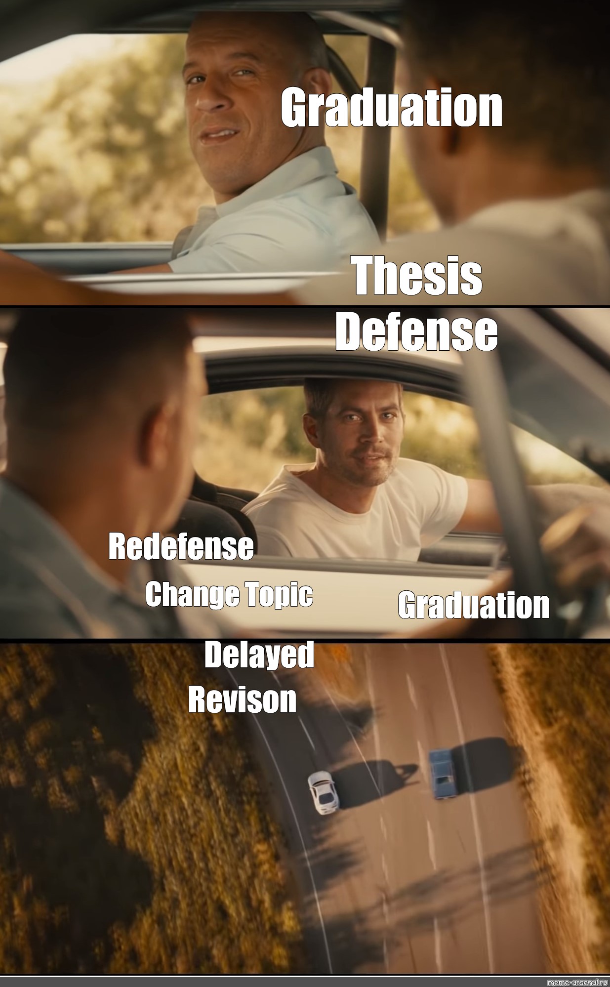 defend thesis meme