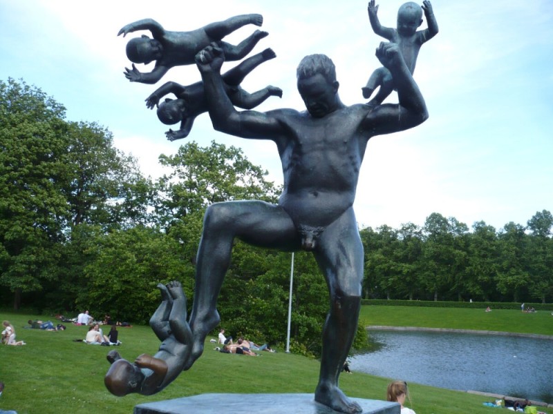 Create meme: Vigeland Sculpture Park in Oslo, The sculpture park in Oslo Vigeland, Vigeland Park in Oslo