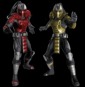 Create meme: mortal Kombat classic costumes, the sector and sayraks, the sector and sayraks ninja