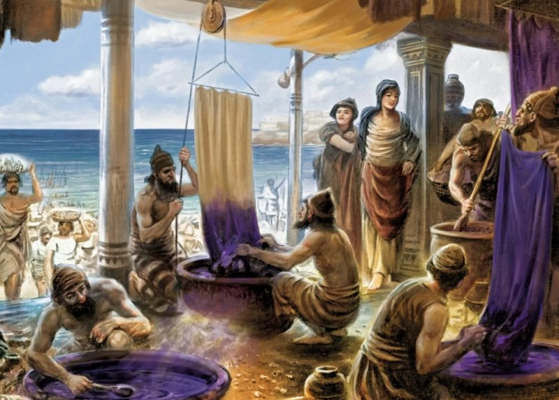 Create meme: Phoenicia and the ancient world, trade in ancient Phoenicia, Phoenician purple