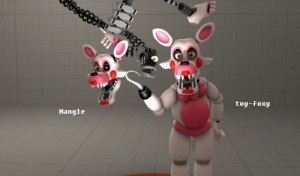 Create meme: fnaf, fantaim foxy, mangle