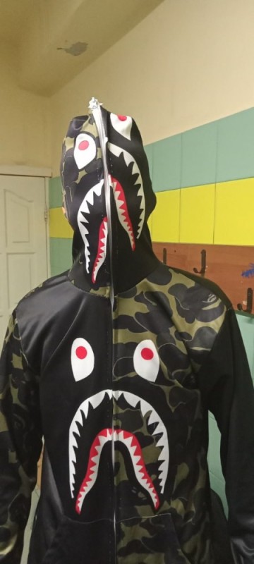 Создать мем: bape, одежда, zip худи bape shark оригинал