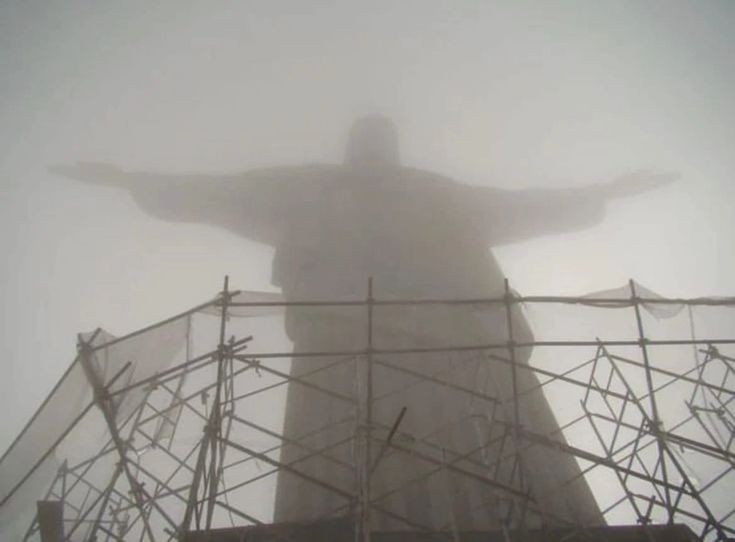 Create meme: people , Christ the Redeemer , the statue of Christ