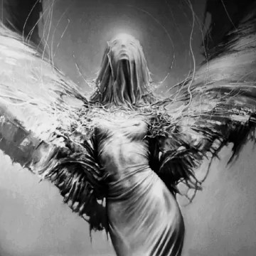 Create meme: Artist Carol Buck Angel, Polish artist Karol Bak, Fallen angels