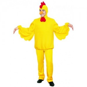 Create meme: a cock costume adult, the chicken suit, costume chicken adult