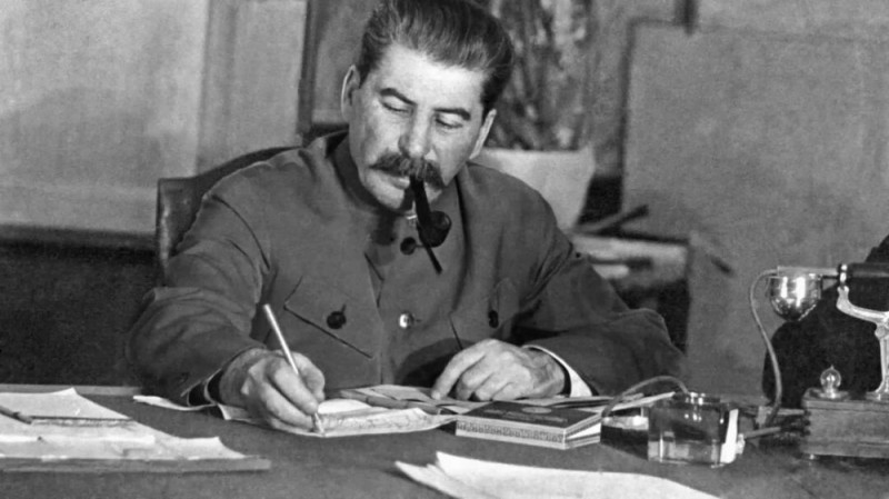 Create meme: Stalin is Stalin with a pipe, Stalin Joseph Vissarionovich , Fuji is Stalin's friend