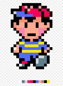 Создать мем: earthbound ness pixel art, пиксельная графика earthbound, mother 3 earthbound