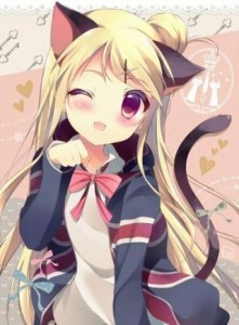 Создать мем: manga anime, kawaii, catgirl