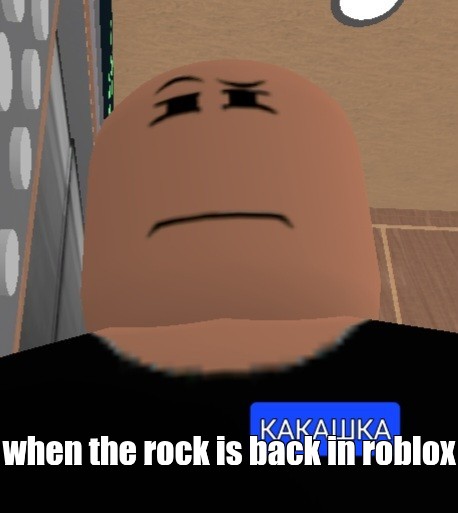 the rock meme - Roblox