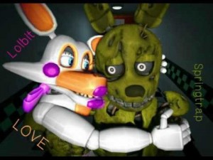 Create meme: the mangle, the mangle and springtrap, Chica and mangle