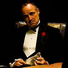 Create meme: don Corleone Smoking a cigar, don corleone father, don Corleone without respect