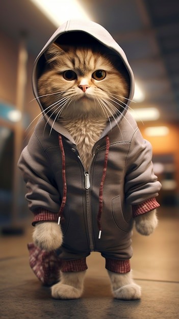 Create meme: the hooded cat, cats are cute, people