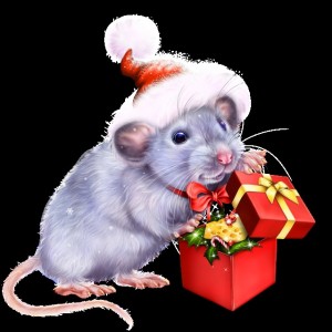 Создать мем: новогодние крысы картинки, год крысы, новогодние картинки с крысой 2020