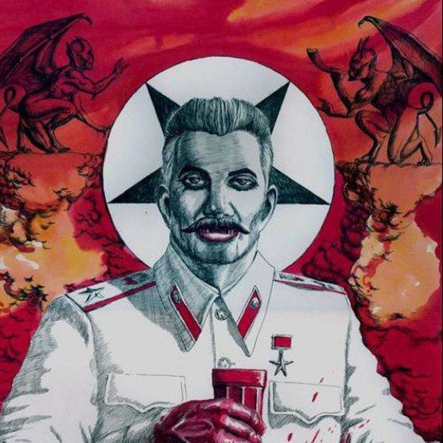 Create meme: Stalin is a demon, Bloody Stalin, Stalin the executioner