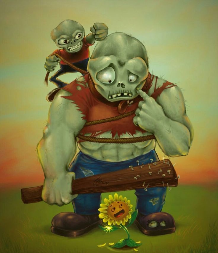 Create meme: zombies from the game plants vs zombies, plants vs zombies gargantua zombies, gargantua from plants vs zombies