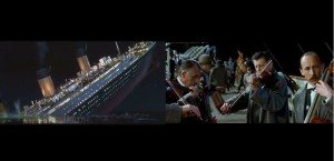 Create meme: Titanic, the musicians on the Titanic meme, the Titanic orchestra played until the end