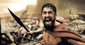 Create meme: this is Sparta, king Leonidas the 300 Spartans