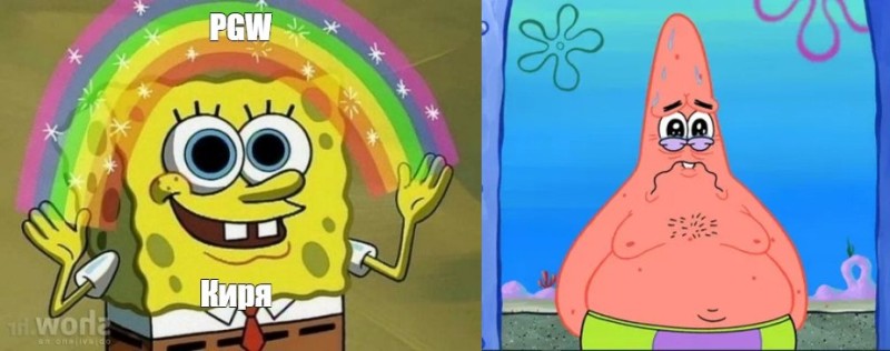 Create meme: spongebob rainbow meme, sponge Bob square pants , meme spongebob 