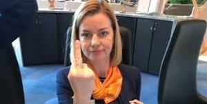 Create meme: gestures, the employee of the Sheremetyevo airport, an employee of Sheremetyevo showed the finger