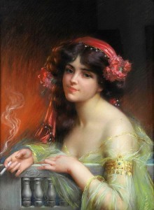 Create meme: emile vernon 1872-1919 female portraits, Picture, vintage female portraits painting