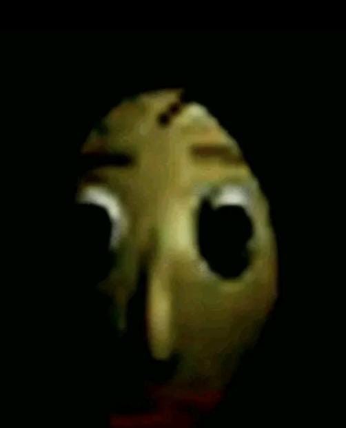 Create meme: darkness, baldi, baldi's face