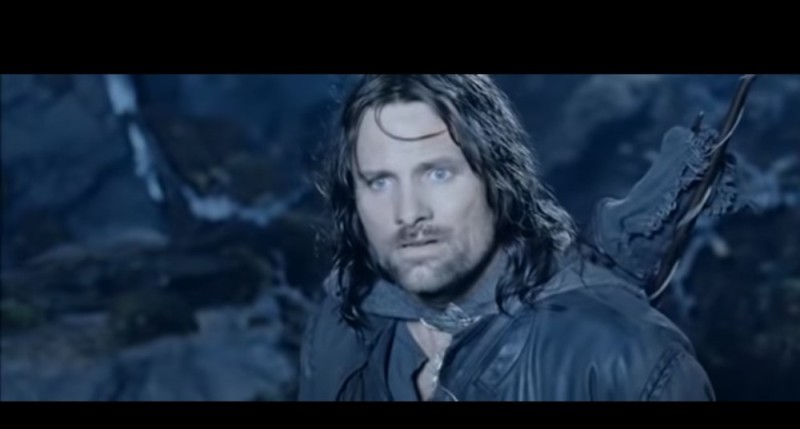 Create meme: a frame from the movie, Aragorn Lord of the rings, Gandalf the Lord of the rings