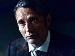 Create meme: Mads Mikkelsen, hannibal, Hannibal in a fur hat