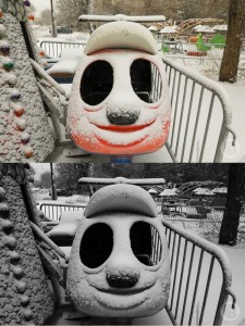 Create meme: snow