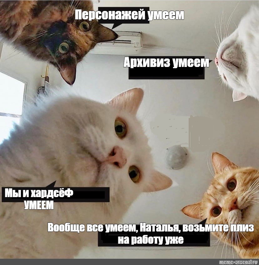 Meme: Персонажей умеем Архивиз умеем Мы и хардсёФ УМЕЕМ Вообще все