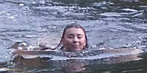 Create meme: Megan Fox swims under water
