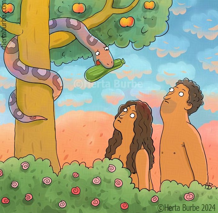 Create meme: The biblical tales of Adam and Eve, Garden of Eden Adam and Eve drawing for children, The biblical story of Adam and Eve