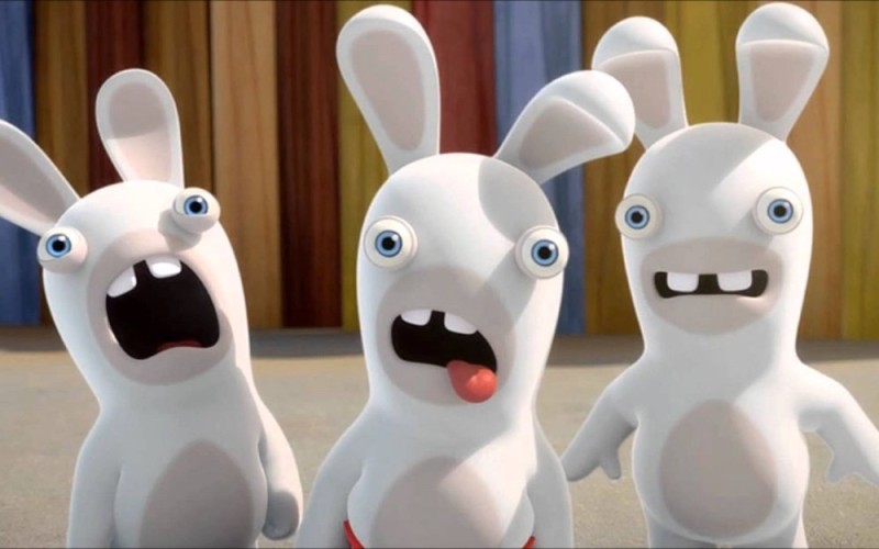 Создать мем: бешеные зайцы мультик, бешеные кролики мультфильм, бешеные кролики: вторжение мультсериал