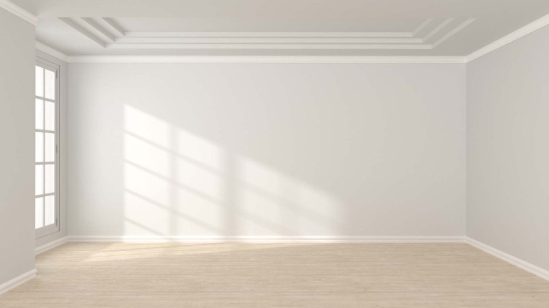 Create meme: empty room , a white room without furniture, the interior of the room