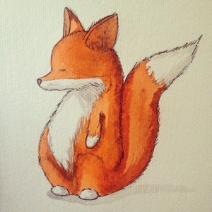 Create meme: Fox for managing the, cute Fox drawings, cute cubs pictures