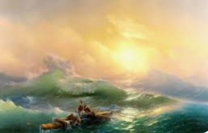 Create meme: the ninth wave, Ivan Konstantinovich Aivazovsky, Aivazovsky the ninth wave