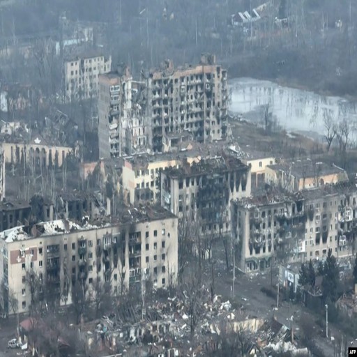 Create meme: destroyed kiev, destroyed houses in Mariupol, the destroyed house