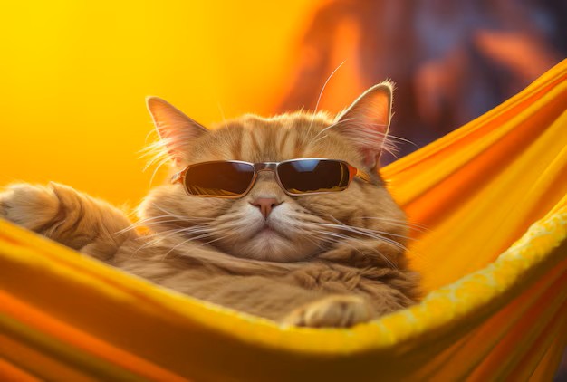 Create meme: cat in sunglasses, a cat with high quality glasses, A bright cat